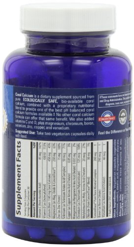 Trace Minerals Research Coral Calcium, Vegetarian Caps, 60 Vegetarian Caps