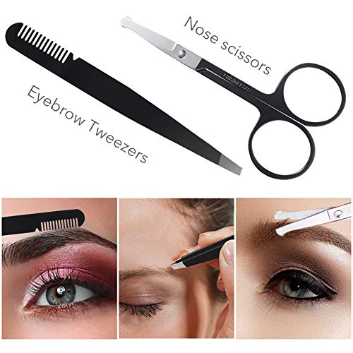 Eye Makeup Brushes DUAIU 16Pcs Eyeshadow brushes Eyebrow Eyeliner Blending Brush Premium Synthetic & Marble Handle…