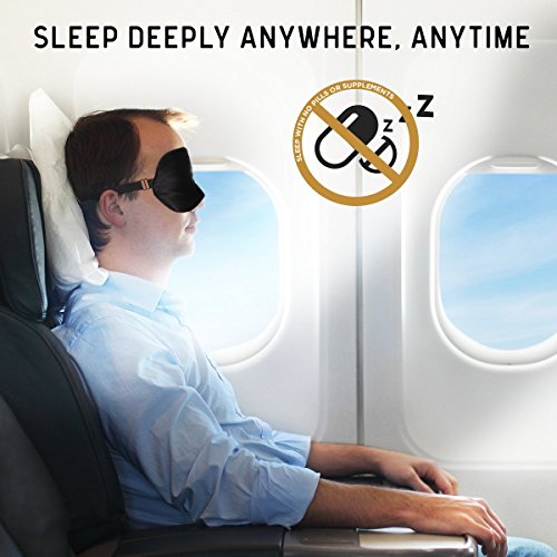 Silk Sleep Eye Mask for Men Women, Comfortable Super Soft Eye Mask with Adjustable Strap, 100% Pure Silk, Works with…
