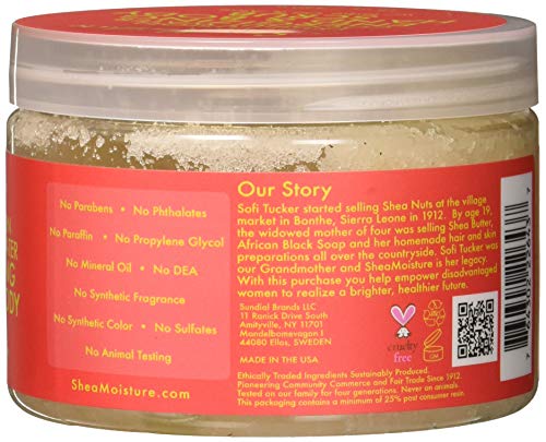 Shea Moisture Fruit Fusion Coconut Water Energizing Hand & Body Scrub | 12 Ounce