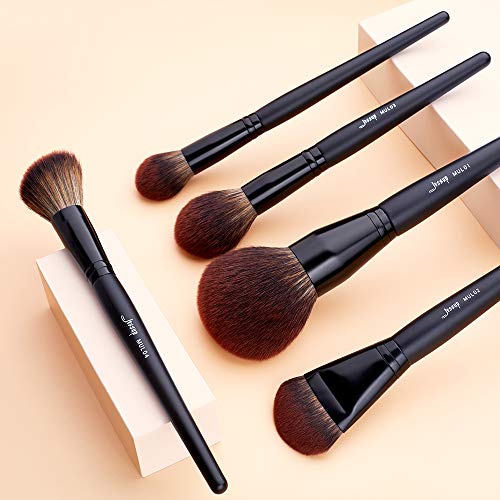 Jessup Makeup Brushes Set Premium Synthetic Powder Foundation Highlight Concealer Eyeshadow Blending Eyebrow Liner…