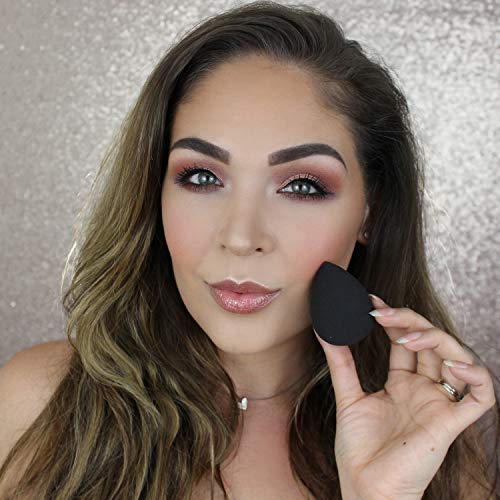 Beauty Junkees Makeup Sponge Blender – Black Egg Foundation Makeup Blender Sponge, Liquid Cream Powder Contour Blending…