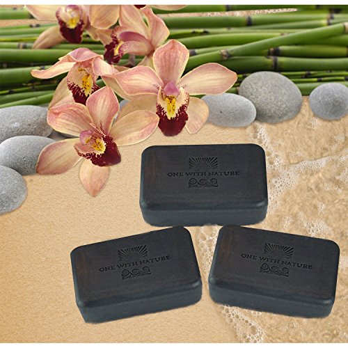 DEAD SEA MINERAL ACTIVATED CHARCOAL 7 oz SOAP 3 pk in BRANDED BOX. Dead Sea Salt contains Magnesium, Sulfur & 21…