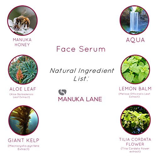 Manuka Honey Cream Serum with Collagen, Hyaluronic Acid, & Pure Honey, by Manuka Lane | Nature’s Most Powerful Facial…