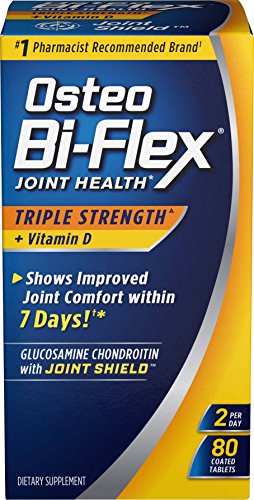 Osteo Bi-Flex Triple Strength(5) with Vitamin D Glucosamine Chondroitin Joint Health Supplement, Coated Tablets, 80…