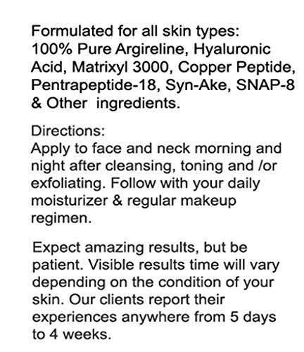 DNA Code-No Needle Alternative-Argireline NeuroPeptides Wrinkle Reduce Cream w/Matrixyl 3000, Syn-Ake, SNAP-8, Copper…