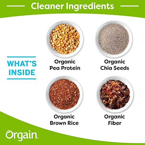 Orgain Organic Vegan Protein Powder, Vanilla Bean – 21g of Plant Based Protein, Low Net Carbs, Non Dairy, Gluten Free…