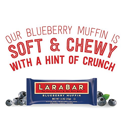 Larabar Bluberry Muffin, Gluten Free Vegan Fruit & Nut Bars, 16 ct