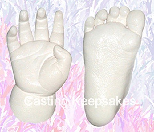 Luna Bean Baby Keepsake Hand Casting Kit – Plaster Hand Molding Casting Kit for Infant Hand & Foot Molding – Baby…