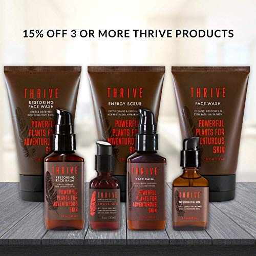 THRIVE Natural Face Moisturizer – Non-Greasy Soothing Facial Moisturizer Lotion for Men & Women Made in USA with Natural…
