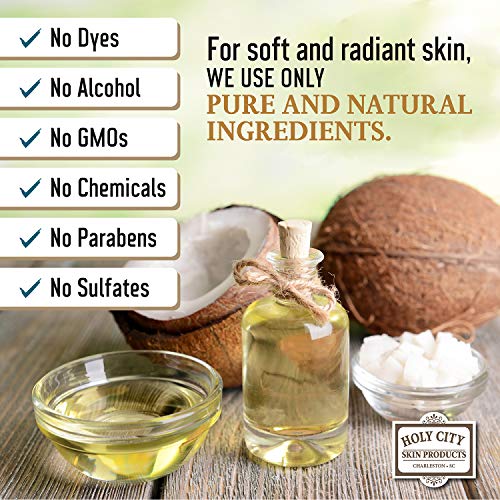 Holy City Skin Products Exfoliating Body Scrub – Pure Dead Sea Salt Scrub for Hands and Body with Lemongrass, Hydrating…