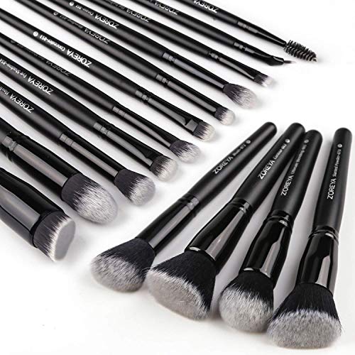 DZHJKIO Makeup Brushes, 15Pcs Makeup Brush Set Premium Synthetic Kabuki Brush Cosmetics Foundation Concealers Powder…