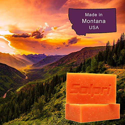 Solpri Shield Antifungal Soap Bar Lemongrass Tea Tree Eucalyptus 4 oz (2 Pack)