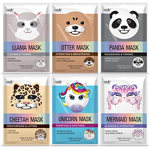 Epielle Character Sheet Masks | Animal Spa Mask | -For All Skin Types |spa gifts for women, Spa Gift, Birthday Party…