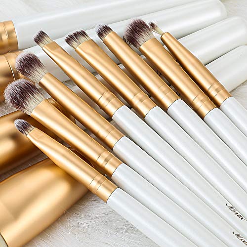 Matto Makeup Brushes 12 Piece Makeup Brush Set with Holder for Eye Face Make Up Brushes