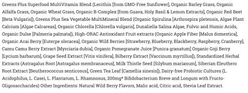 Greens+ Advanced Multi Wild Berry Superfood Powder | Essential Blend of Raw Green Foods, Superfruits and Sea Vegetables…