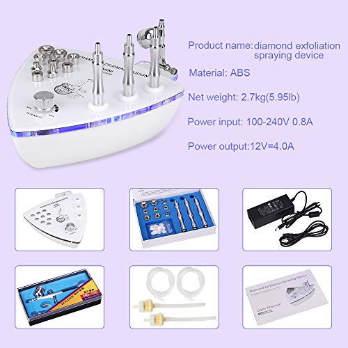 MYSWEETY Professional Diamond Microdermabrasion Dermabrasion Machine (65-70cmHg Suction Power) Facial Care Skin…