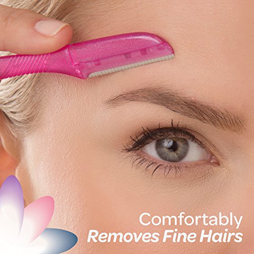 Schick Hydro Silk Touch-Up Dermaplaning Tool, 3 Count | Eyebrow Razor, Face Razors for Women, Face Shaver, Dermaplane