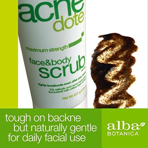 Alba Botanica Acnedote Face&Body Scrub, 4/8 oz