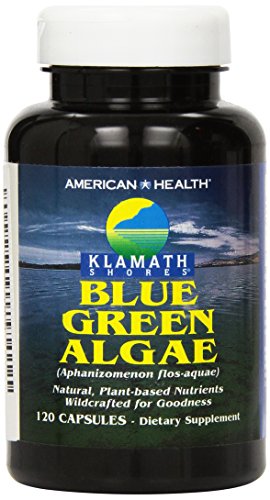 American Health Klamath Shores Blue Green Algae – 120 Capsules – Fresh Water Phytonutrient-Rich Algae Superfood…