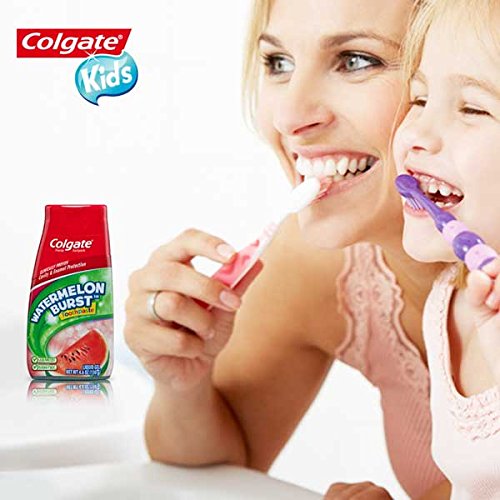 Colgate 2-in-1 Kids Toothpaste & Anticavity Mouthwash, Watermelon Burst – 4.6 Ounces