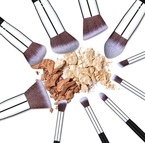 BS-MALL Makeup Brushes Premium Makeup Brush Set Synthetic Kabuki Makeup Brush Set Cosmetics Foundation Blending Blush…