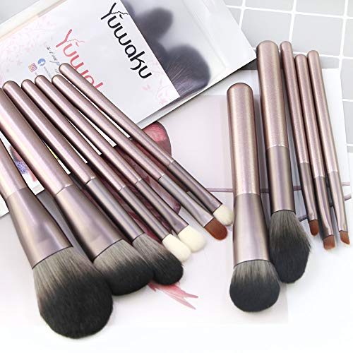 Makeup Brushes 12 Pcs Makeup Kit,Foundation Powder Brush Eyeshadow Brush Concealers Blush Face Make up Brushes Set(Rose…