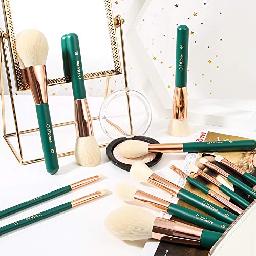 DUcare Makeup Brushes Set 13pcs Makeup Brushes With Case Premium Synthetic Kabuki Foundation Blending Eyeshadow Brushes…