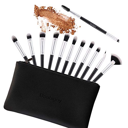 Daubigny Eye Makeup Brushes, 12 PCS Professional Eye shadow, Concealer, Eyebrow, Foundation, Powder Liquid Cream…