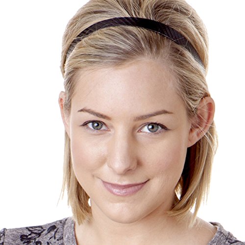 Hipsy Cute Fashion Adjustable No Slip Hairband Headbands for Women Girls & Teens (Essential Black/Brown/Gold 5pk)