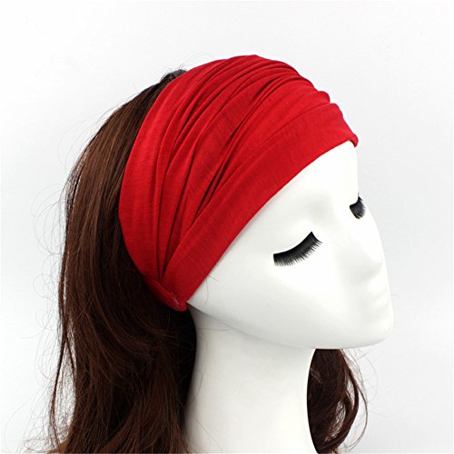 12 Pcs Ladies cotton Hairband Head Band Headband Wrap Neck Head Scarf Cap 2 in 1 Bandana