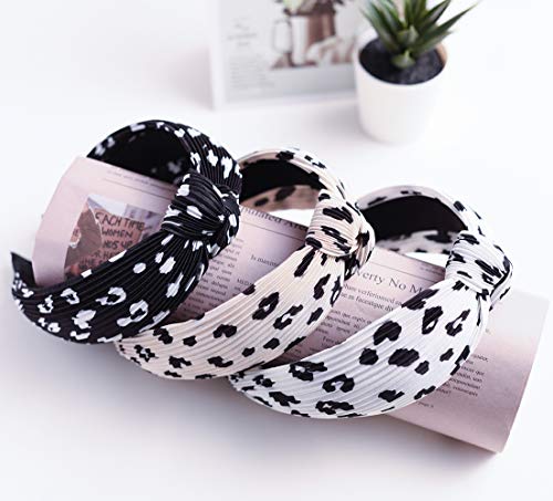 Knot Headband For Women | Comfortable And Stylish Top Knot Headband For Women | Hair Accessories For Women | Leopard…