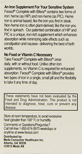 Feosol Complete with Bifera,30 Count (Pack of 2)