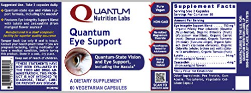 Quantum Eye Support – Lutein & Zeaxanthin to Support Eye Health* – Supports Macular Pigment, Retinal Health, and Overall…