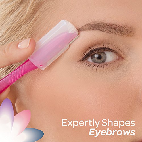 Schick Hydro Silk Touch-Up Dermaplaning Tool, 3 Count | Eyebrow Razor, Face Razors for Women, Face Shaver, Dermaplane