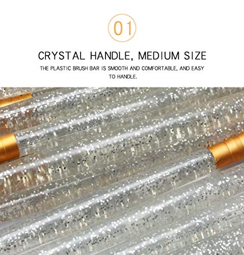 15 Pcs Makeup Brushes Set Professional Eye Makeup Brushes For Eyeshadow Concealer Eyeliner Brow Blending Brush Tool…