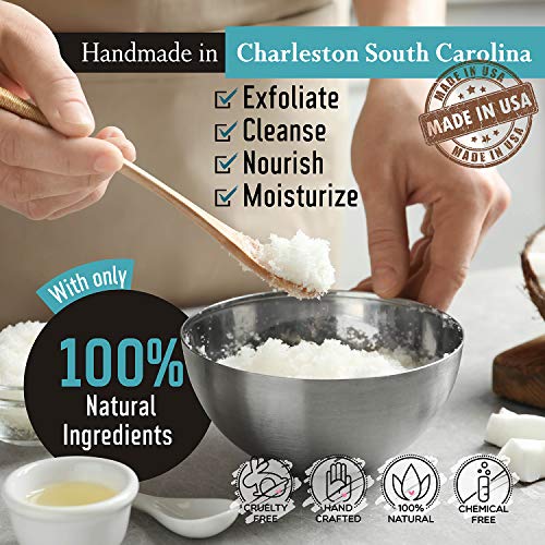 Holy City Skin Products Exfoliating Body Scrub – Pure Dead Sea Salt Scrub for Hands and Body with Lemongrass, Hydrating…