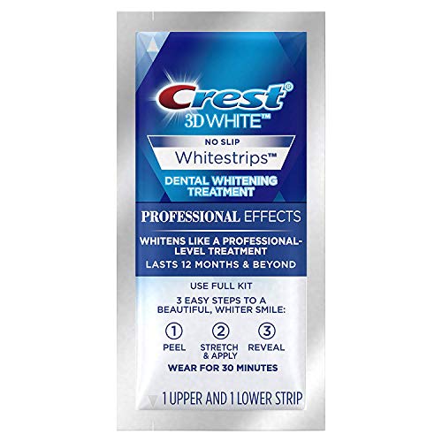 Crest 3D Whitestrips, Professional Effects, Teeth Whitening Strip Kit, 44 Strips (22 Count Pack)