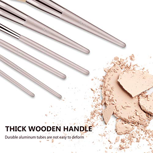 Syntus Makeup Brush Set, 16 Makeup Brushes & 4 Blender Sponges & 1 Brush Cleaner Premium Synthetic Foundation Powder…