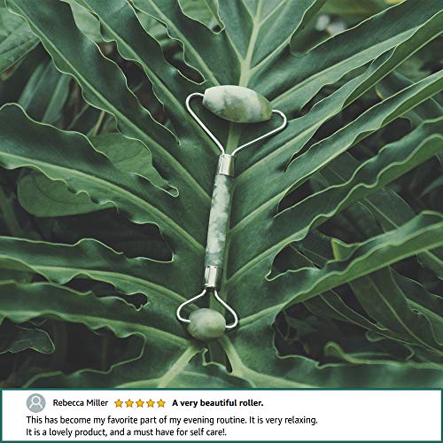 Atahana Jade Roller and Gua Sha Set w/ Fridge Case – 100% Natural Jade Stone Roller & Gua Sha – Video Tutorial & Ebook…