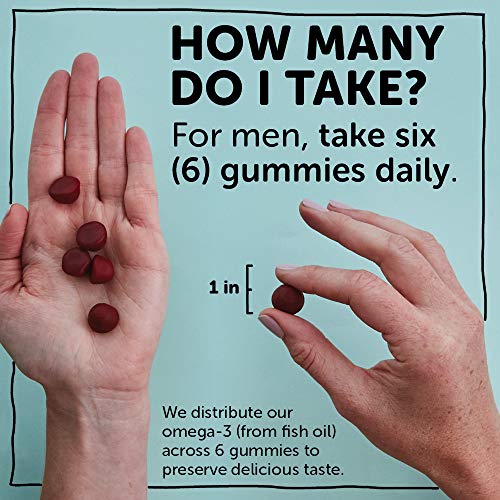 SmartyPants Men’s Formula, Daily Multivitamin for Men: Vitamins C, D3, Zinc, Omega 3, CoQ10, & B12 for Immune Support…