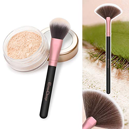 EmaxDesign Makeup Brushes,18 Pcs Professional Makeup Brush Set Premium Synthetic Brush Foundation Blush Concealer…