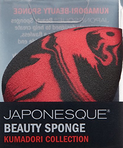 JAPONESQUE Kumadori Beauty Sponge, Foundation and Makeup Blender for Airbrushed Flawless Finish for use with Cream and…