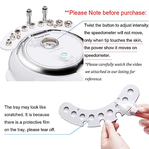 3 in 1 Diamond Microdermabrasion Machine, TopDirect Facial Skin Care Salon Equipment w/Vacuum & Spray (Strong Suction…