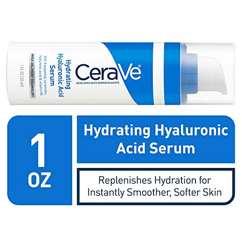 Cerave Hyaluronic Acid Serum for Face with Vitamin B5 and Ceramides | Hydrating Face Serum for Dry Skin | Fragrance Free…