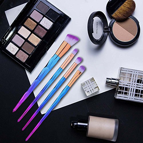 12 Pcs Makeup Brushes Set Premium Foundation Blending Blush Concealer Eye Face Lip Brushes for Powder Liquid Cream…