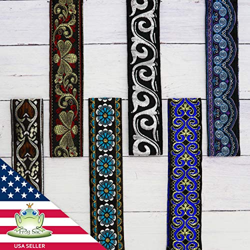 6 Boho Headbands for Women Hair, Stretch Non Slip 70s Headband, Womens Fabric Headwraps, Yoga Head Bands, Stylish Girls…