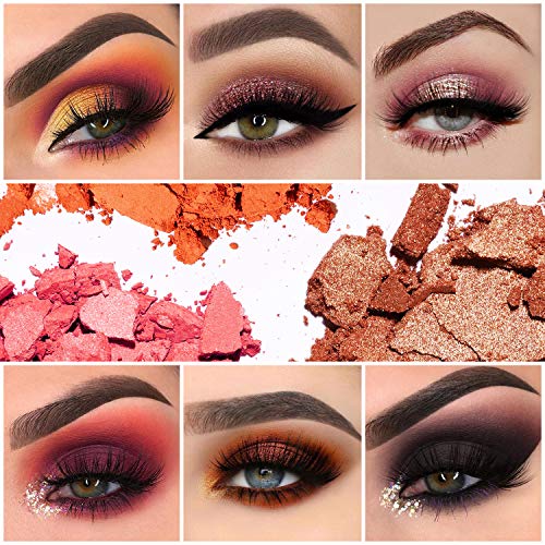 EYESEEK Matte Eyeshadow Palette, Neutral Eye Makeup Palettes Sets with Brushes, Brown & Nude Pink 45 Shades Smokey with…
