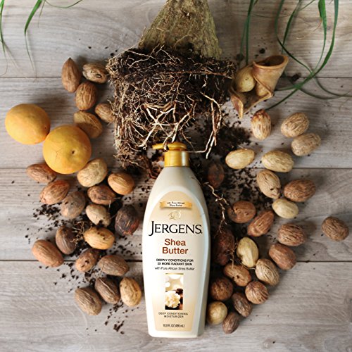 Jergens Hand and Body Lotion, Shea Butter Deep Conditioning Body Moisturizer, with Pure Shea Butter, Dermatologist…