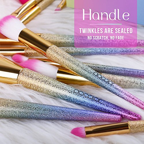 Docolor Makeup Brushes 16Pcs Fantasy Makeup Brushes Set Professional Make Up Brush Foundation Blending Blush Concealer…